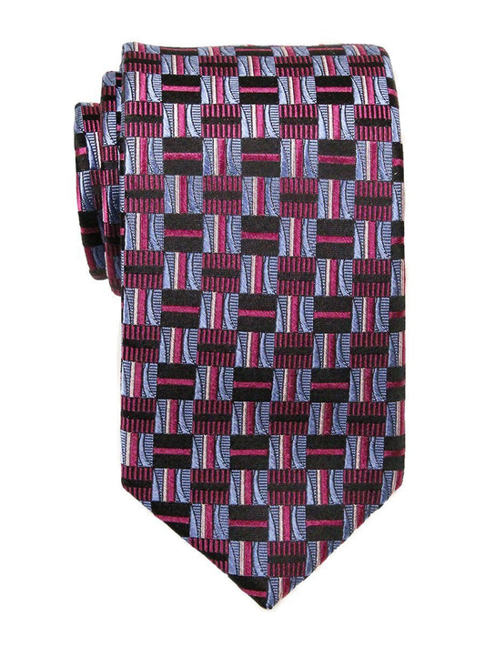 Heritage House 23700 100% Silk Boy's Tie - Check Pattern - Blue / Navy / Pink Boys Tie Heritage House 
