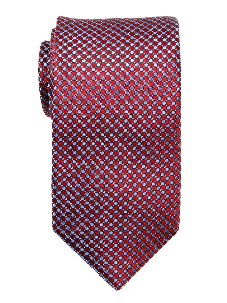 Heritage House 23720 100% Woven Silk Boy's Tie - Neat - Blue/Red Boys Tie Heritage House 