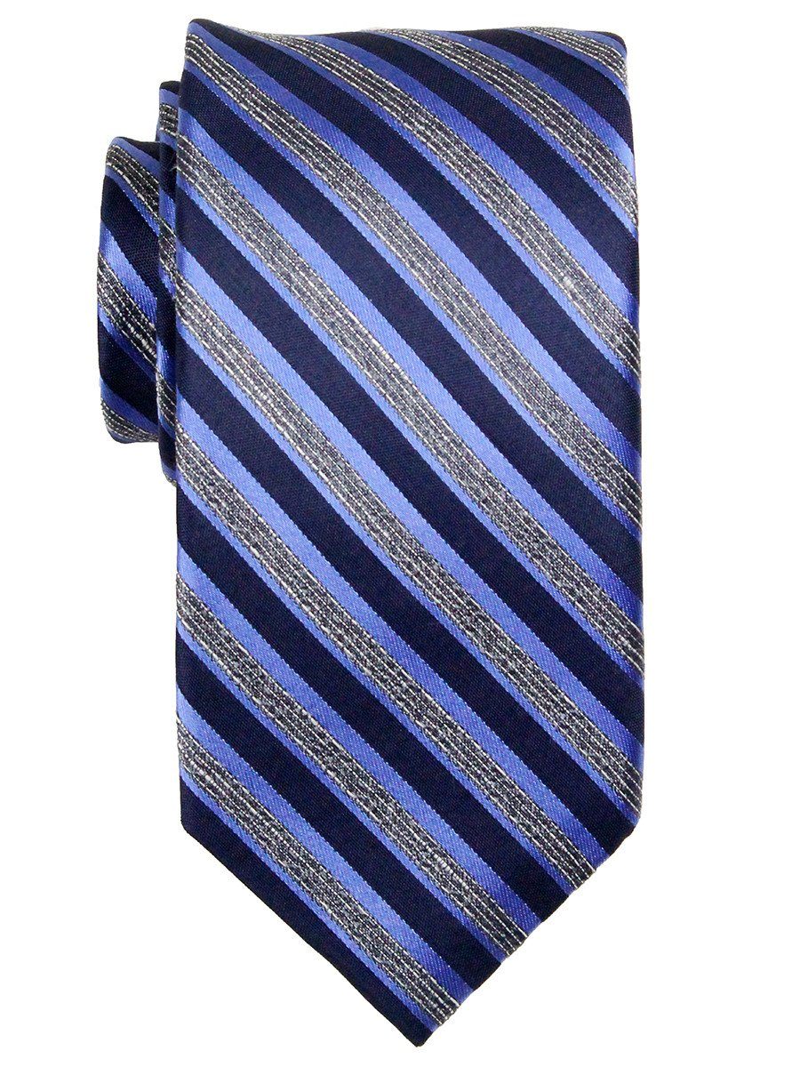 Heritage House 23743 100% Woven Silk Boy's Tie - Stripe - Blue/Navy/Gray Boys Tie Heritage House 
