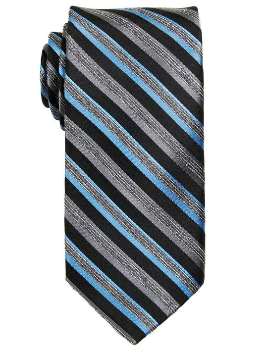 Heritage House 23745 100% Silk Boy's Tie - Neat - Black / Blue / Gray Boys Tie Heritage House 