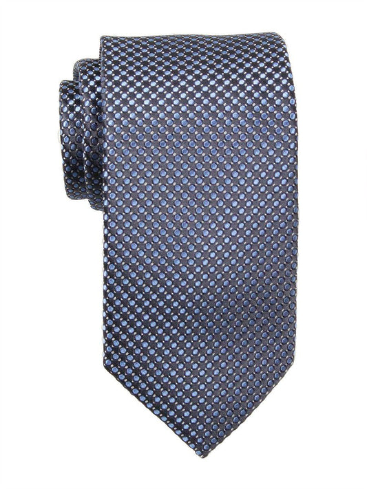 Heritage House 23758 100% Woven Silk Boy's Tie - Neat - Gray/Blue Boys Tie Heritage House 