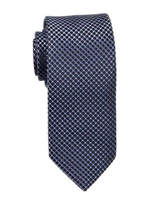 Heritage House 23759 100% Woven Silk Boy's Tie - Neat - Black/Blue Boys Tie Heritage House 