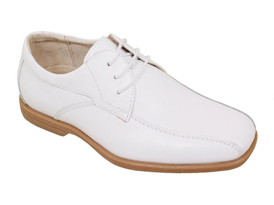 Florsheim 23966 Leather Boy's Shoe - Oxford - Bicycle Toe - White Boys Shoes Florsheim 