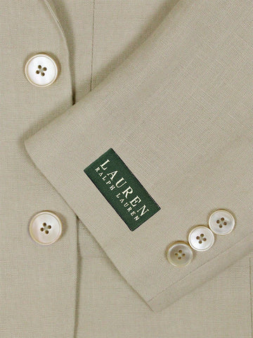 Image of Lauren Ralph Lauren 26115 100% Linen Boy's Suit Separate Jacket - Solid Linen - Tan Boys Suit Separate Jacket Lauren 