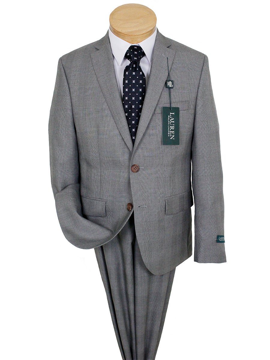 Lauren Ralph Lauren 24063 65% Polyester/35% Rayon Boy's Suit Separate Jacket - Plaid - Light Gray Boys Suit Separate Jacket Heritage House - The Boys' Suits Source® 