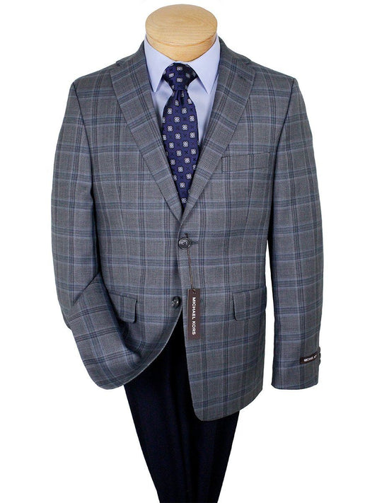 Michael Kors 24285 100% Wool Boy's Sport Coat - Plaid - Gray Boys Sport Coat Michael Kors 