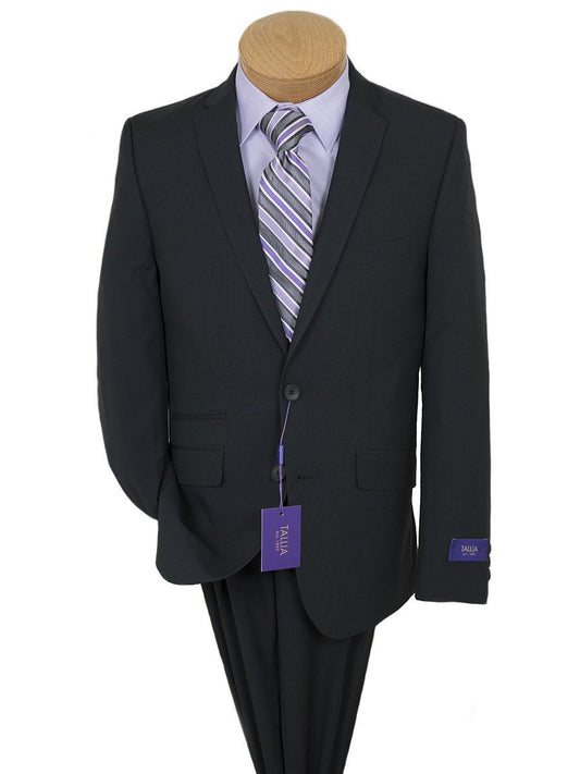 Tallia 24317 75% Polyester/25% Rayon Skinny Fit Boy's Suit - Graph Check - Black Boys Suit Tallia 
