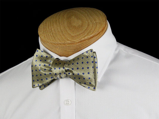 Boy's Bow Tie 24432 Brass/Blue Boys Bow Tie Heritage House 