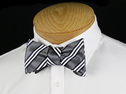 Boy's Bow Tie 24445 Charcoal/Navy Boys Bow Tie Heritage House 