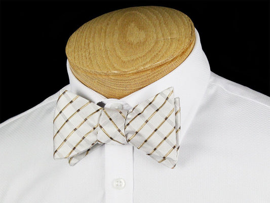 Boy's Bow Tie 24451 Ivory/Tan Boys Bow Tie Heritage House 