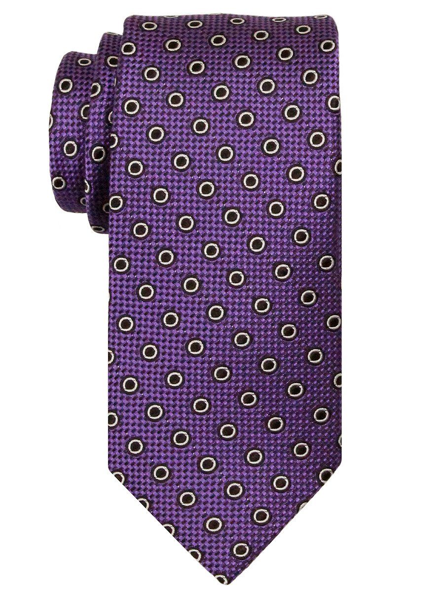 Heritage House 24488 100% Silk Boy's Tie - Neat Rings - Purple Boys Tie Heritage House 