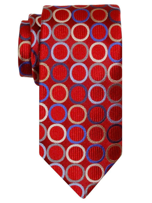Heritage House 24506 100% Silk Boy's Tie - Rings - Red Boys Tie Heritage House 
