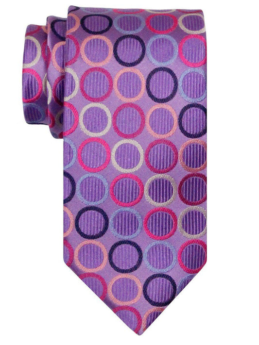 Heritage House 24510 100% Silk Boy's Tie - Rings - Purple Boys Tie Heritage House 