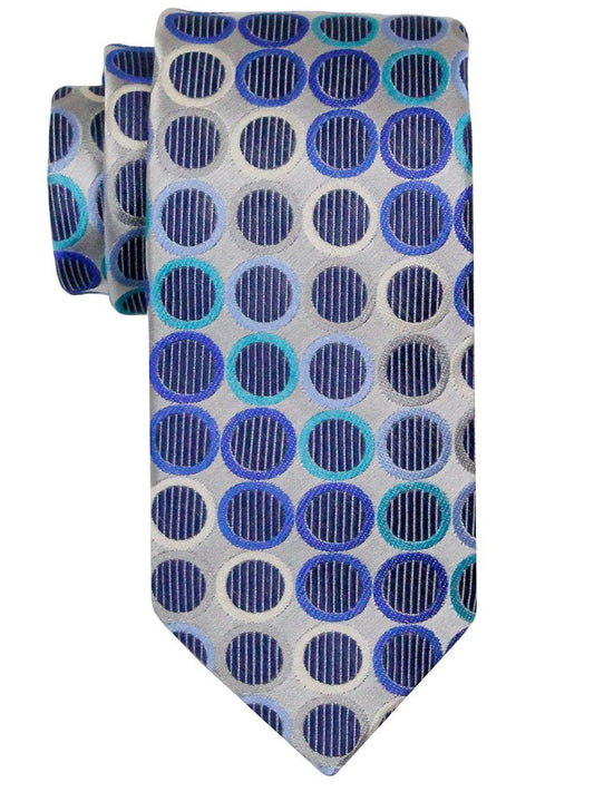 Heritage House 24512 100% Silk Boy's Tie - Rings - Silver Boys Tie Heritage House 
