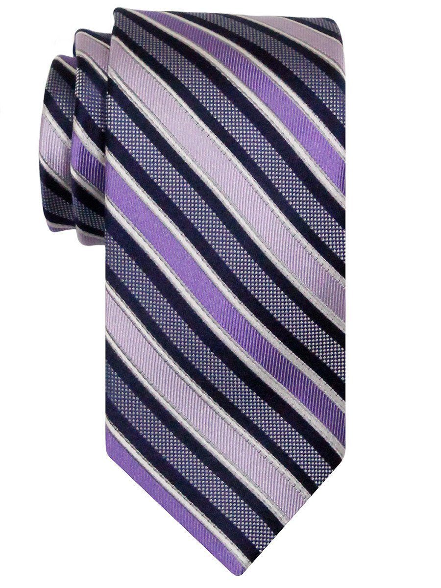 Heritage House 24518 100% Silk Boy's Tie - Stripe - Purple/Blue Boys Tie Heritage House 