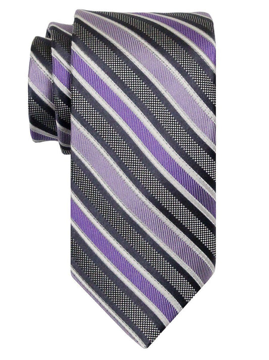 Heritage House 24520 100% Silk Boy's Tie - Stripe - Purple Boys Tie Heritage House 