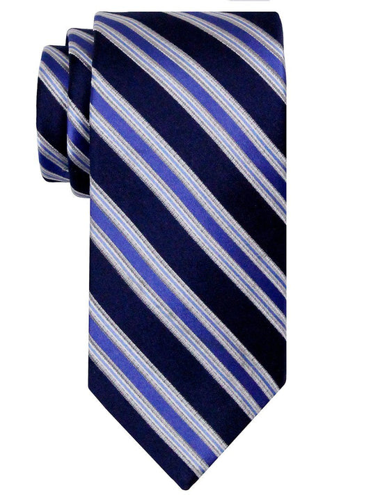 Heritage House 24526 100% Silk Boy's Tie - Stripe - Navy Boys Tie Heritage House 