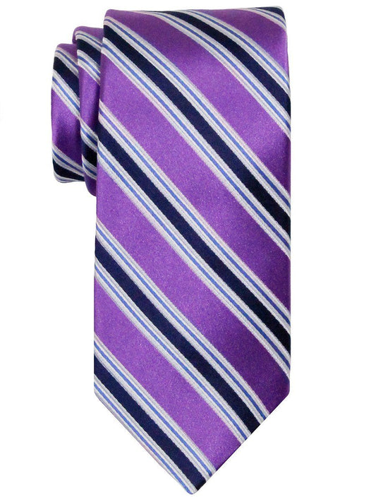 Heritage House 24528 100% Silk Boy's Tie - Stripe - Purple Boys Tie Heritage House 