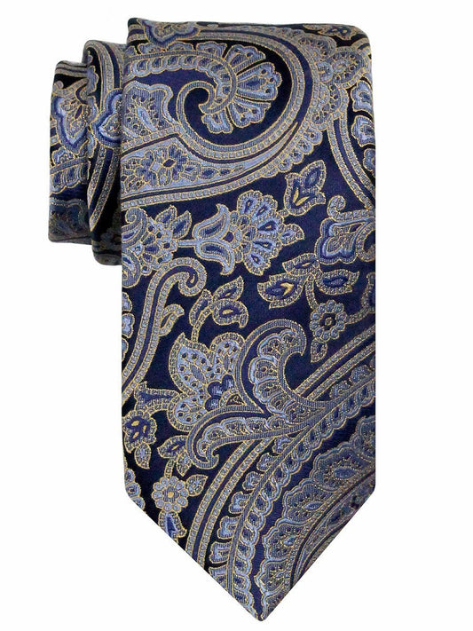 Heritage House 24563 100% Woven Silk Boy's Tie - Paisley Pattern - Navy/Gold Boys Tie Heritage House 