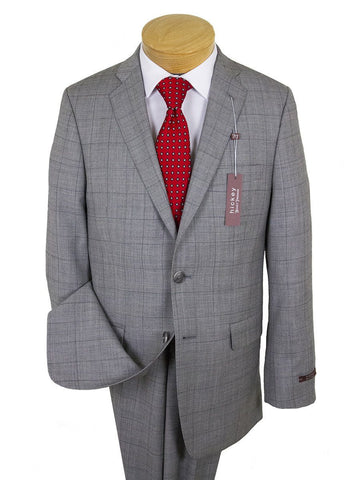 Image of Hickey 24632 100% Wool Boy's Suit - Plaid - Gray Boys Suit Hickey Freeman 