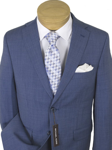 Image of Michael Kors 24873 100% Worsted Wool Boy's Suit - Birdseye Weave - Blue Boys Suit Michael Kors 