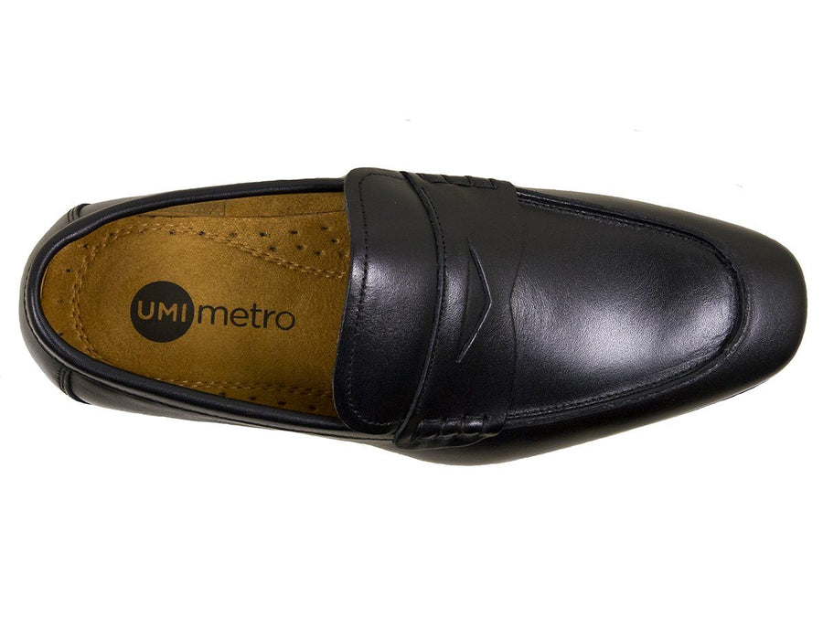 Umi Boys Shoe 25056 Black Penny Loafer Boys Shoes Umi 