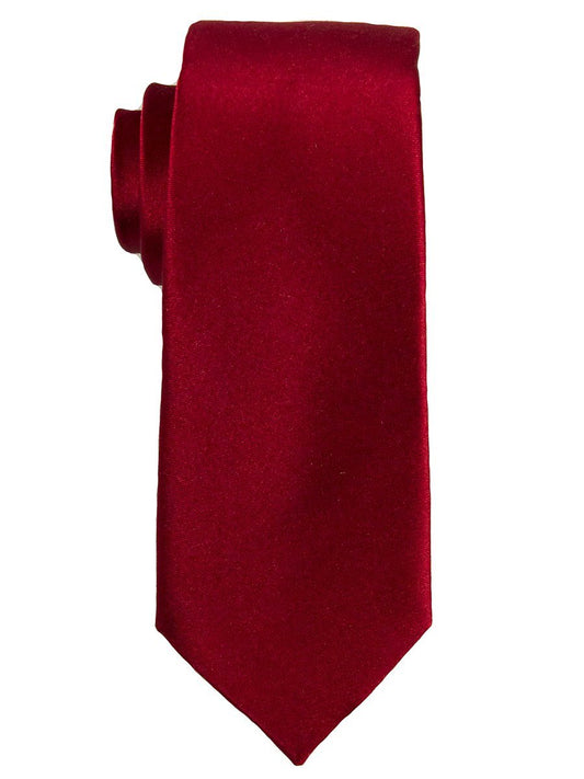 Heritage House 25127 100% Silk Boy's Tie - Solid Satin - Red Boys Tie Heritage House 