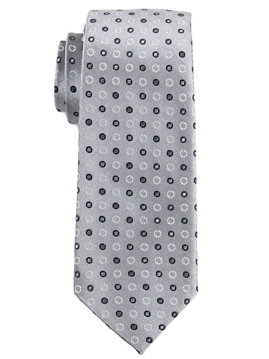 Heritage House 25155 100% Silk Boy's Tie - Neat - Gray/Silver Boys Tie Heritage House 