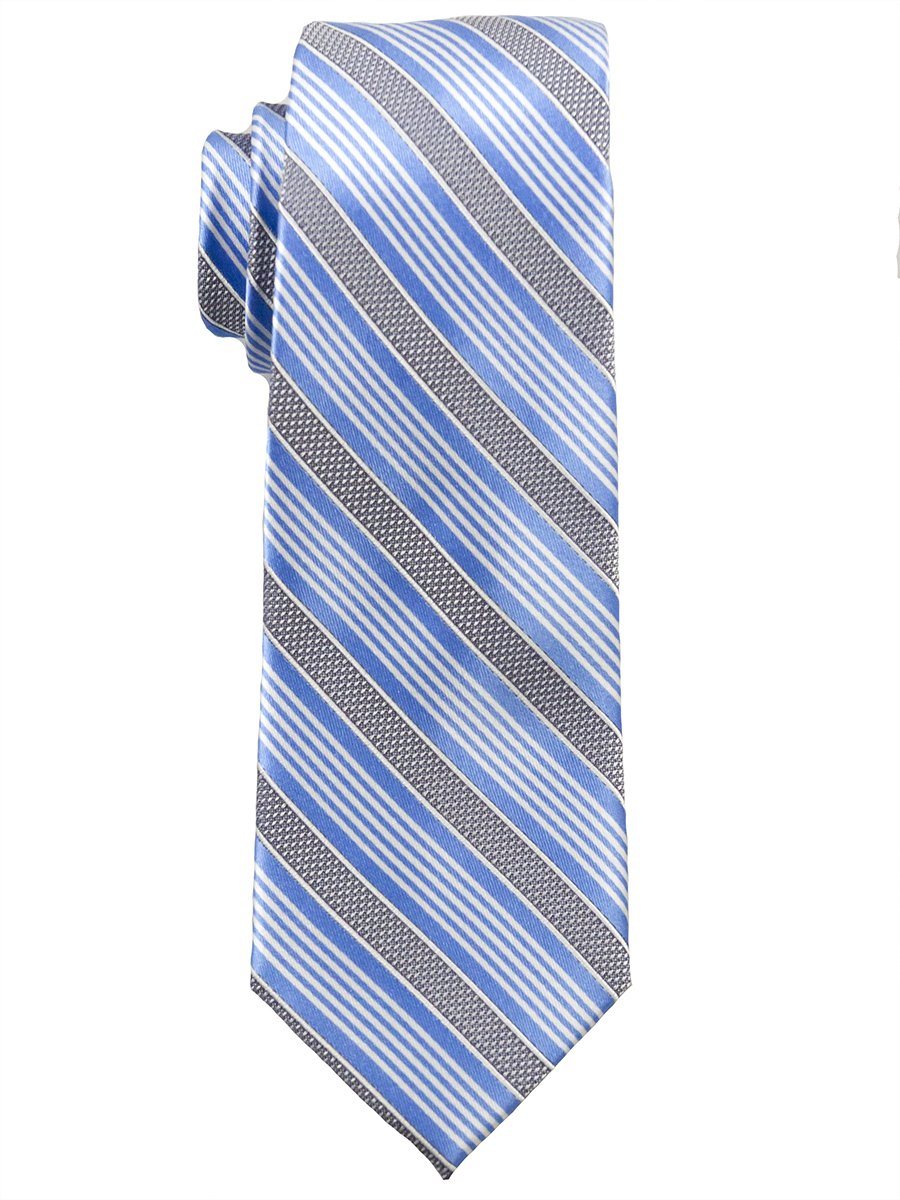 Heritage House 25168 100% Silk Boy's Tie - Stripe - Blue/Gray Boys Tie Heritage House 