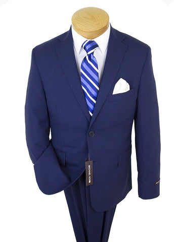 Image of Michael Kors 25244 100% Wool Boy's 2-Piece Suit - Solid - Blue Boys Suit Michael Kors 