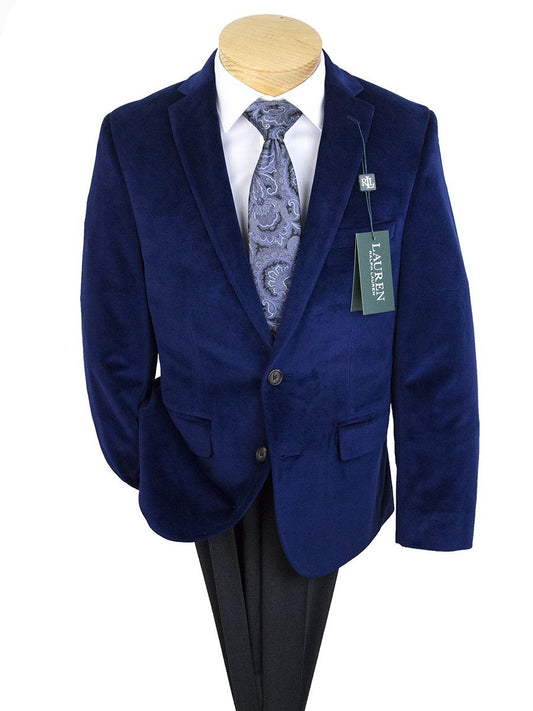 Lauren Ralph Lauren 25281 Boy's Sport Coat-Navy Velvet Boys Sport Coat Lauren 