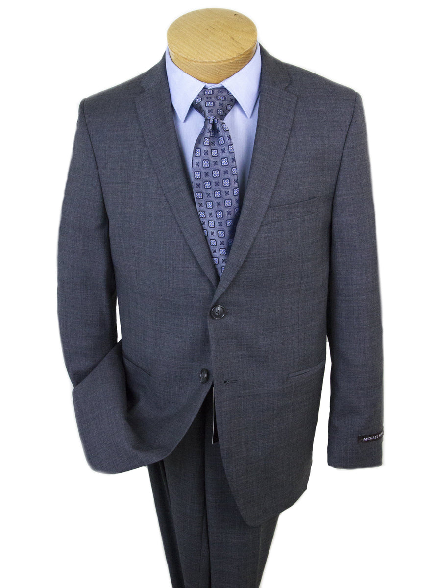 Michael Kors 25328 Skinny Fit Boy's Suit Gray Sharkskin Boys Suit Michael Kors 