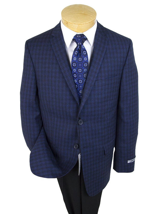 DKNY 25376 100% Wool Boy's Skinny Fit Boys Boy's Sport Coat - Blue Boys Sport Coat DKNY 