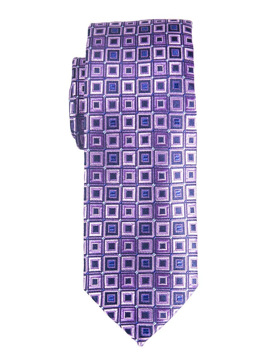 Heritage House 25391 100% Silk Boy's Tie - Neat - Purple/Navy Boys Tie Heritage House 