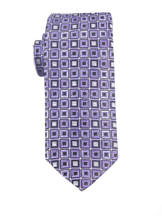 Heritage House 25394 100% Silk Boy's Tie - Neat - Lav/Black Boys Tie Heritage House 