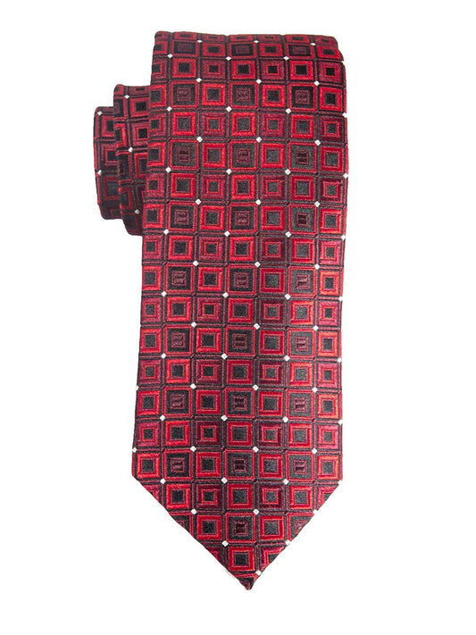 Heritage House 25400 100% Silk Boy's Tie - Neat - Red/Black Boys Tie Heritage House 