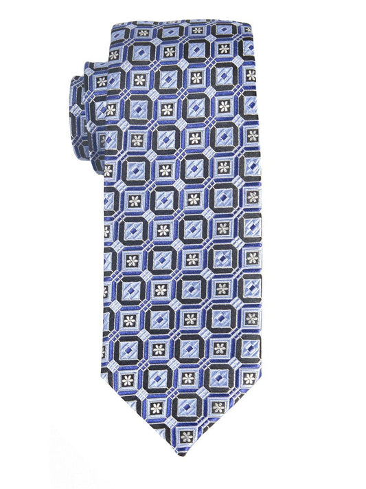 Heritage House 25412 100% Silk Boy's Tie - Neat - Blue/Black Boys Tie Heritage House 