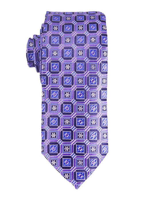 Heritage House 25415 100% Silk Boy's Tie - Neat - Purp/Blue/Black Boys Tie Heritage House 