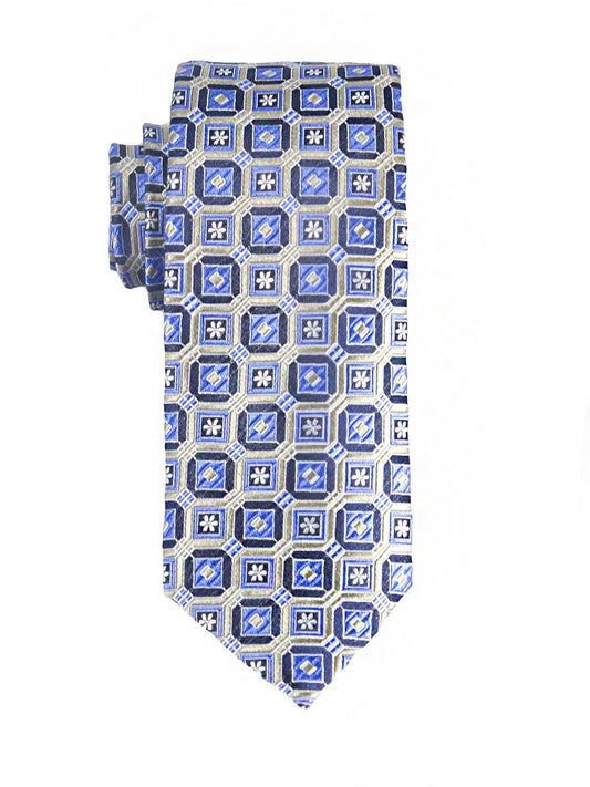 Heritage House 25421 100% Silk Boy's Tie - Neat - Blue/Tan Boys Tie Heritage House 