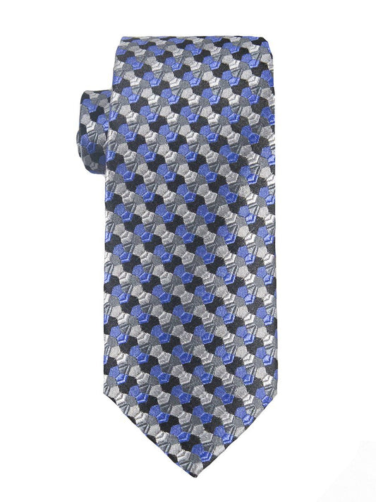 Heritage House 25430 100% Silk Boy's Tie - Neat - Blue/Black Boys Tie Heritage House 