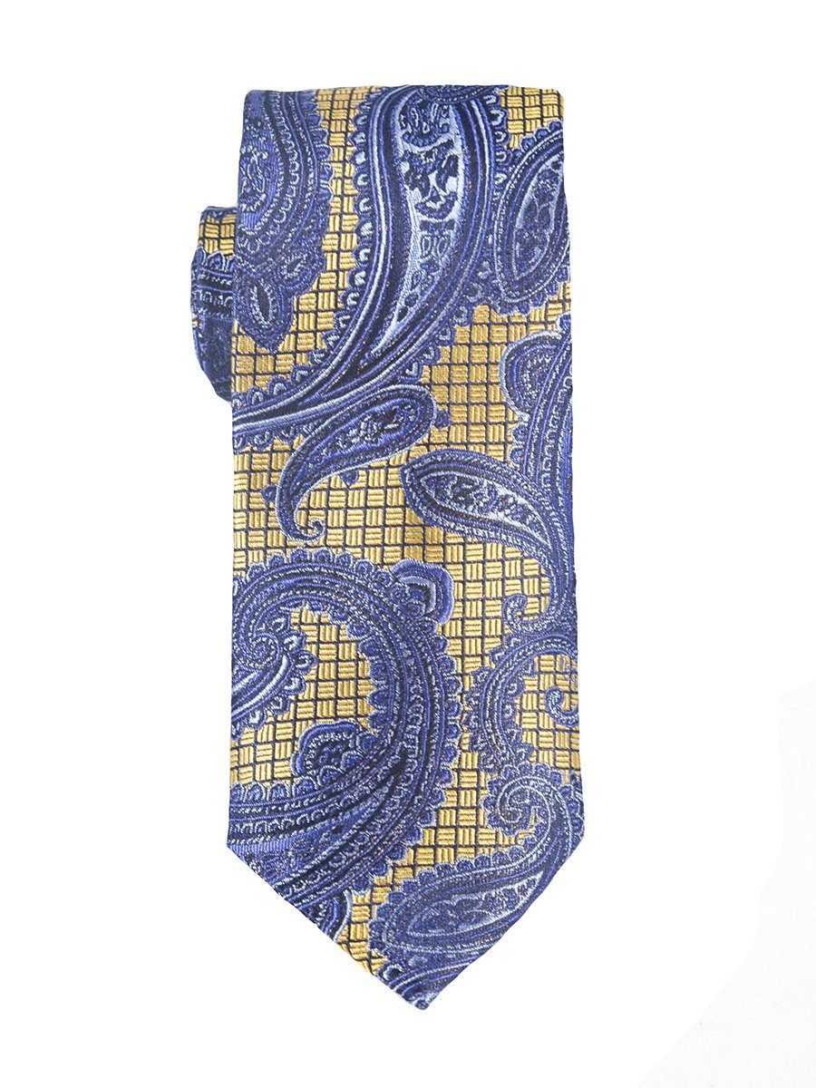 Heritage House 25445 100% Woven Silk Boy's Tie - Paisley - Blue/Gold Boys Tie Heritage House 