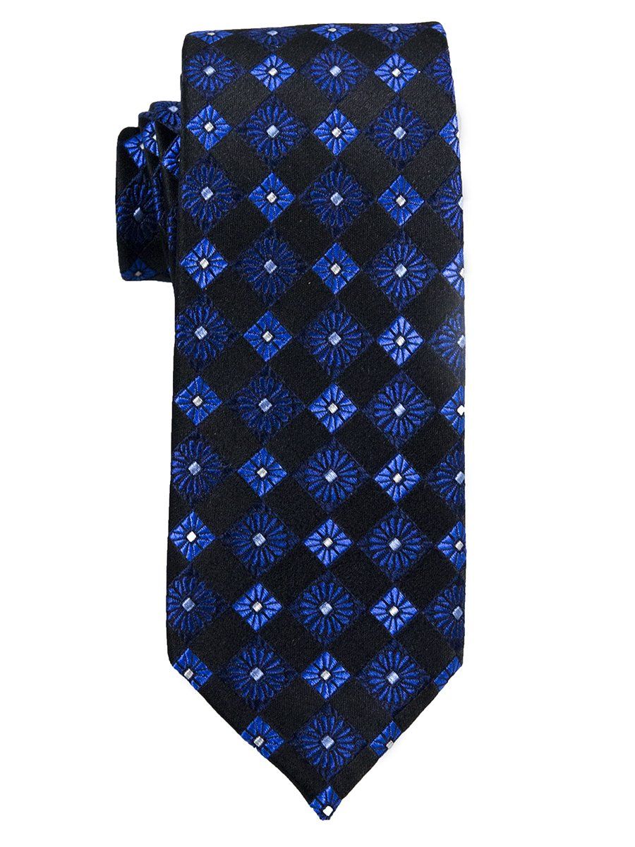 Heritage House 25636 100% Silk Boy's Tie - Neat - Black/Blue Boys Tie Heritage House 