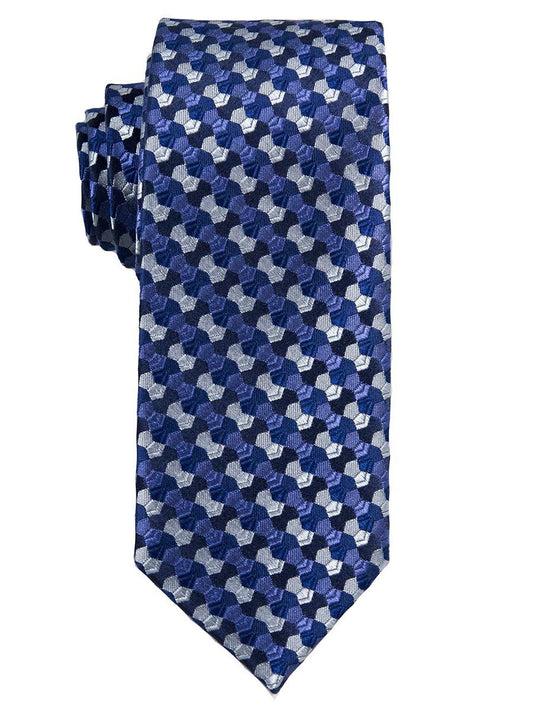 Heritage House 25640 100% Silk Boy's Tie - Neat - Blue/Navy Boys Tie Heritage House 