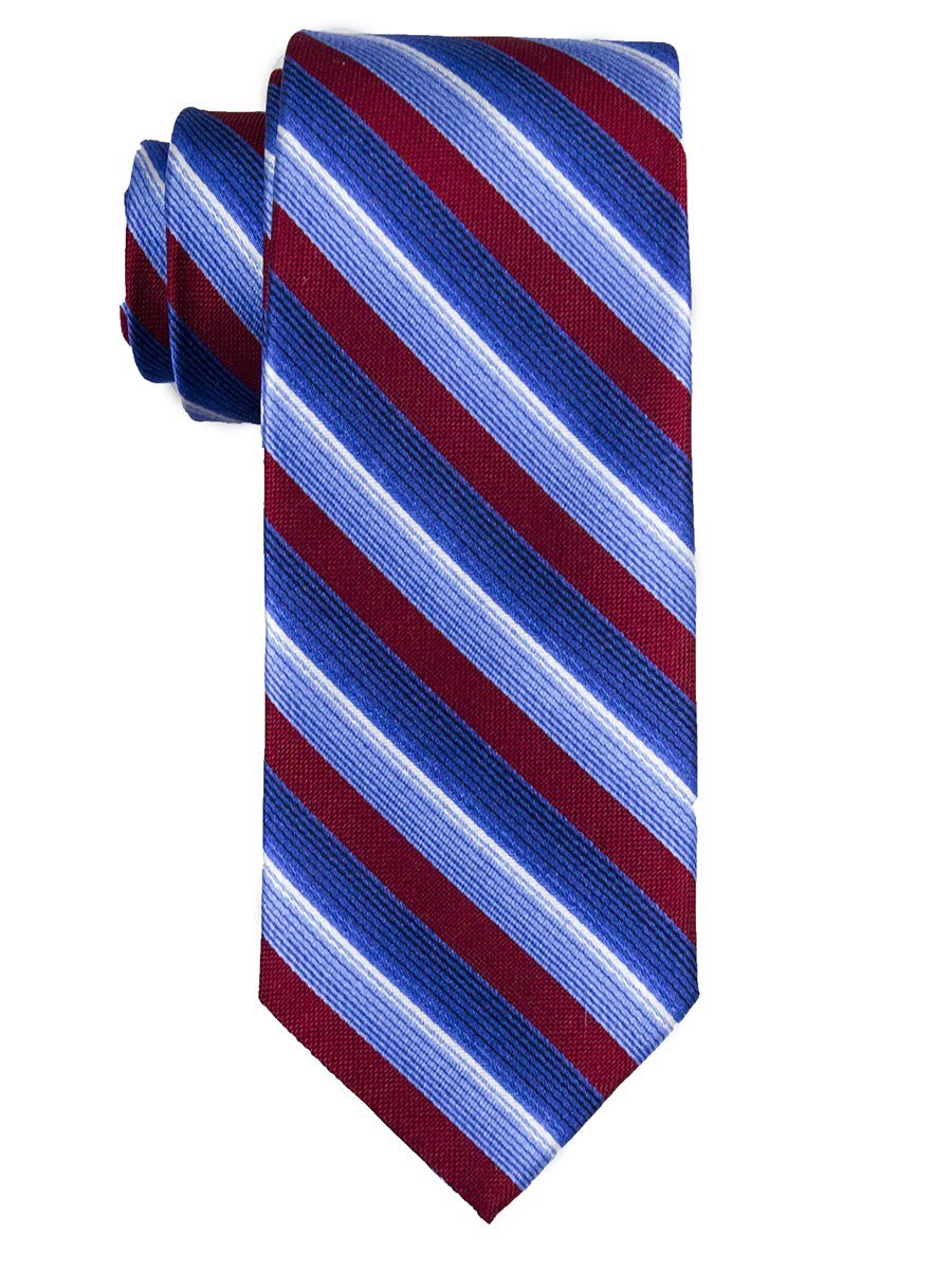 Heritage House 25658 100% Silk Boy's Tie - Stripe - Red/Blue Boys Tie Heritage House 