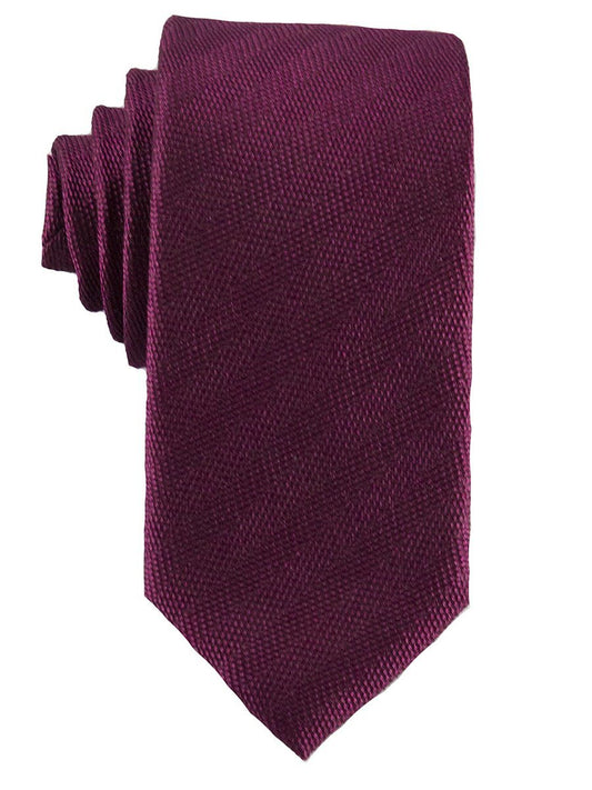 Heritage House 25686 100% Woven Silk Boy's Tie - Tonal Solid-Wine Boys Tie Heritage House 