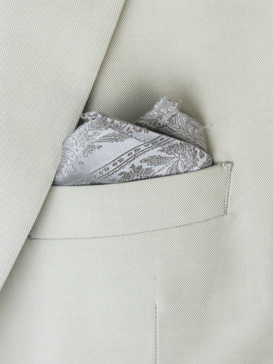 Boy's Pocket Square 25694 Silver Boys Pocket Square Heritage House 