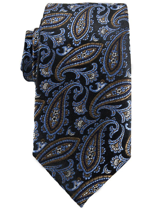 Heritage House 25730 100% Woven Silk Boy's Tie - Paisley - Blue/Brown Boys Tie Heritage House 