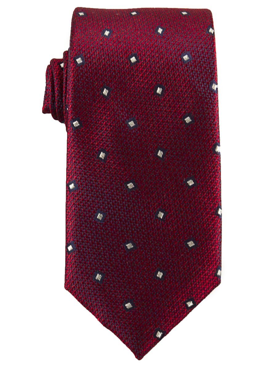 Heritage House 25741 100% Silk Boy's Tie - Neat - Red/Navy Boys Tie Heritage House 