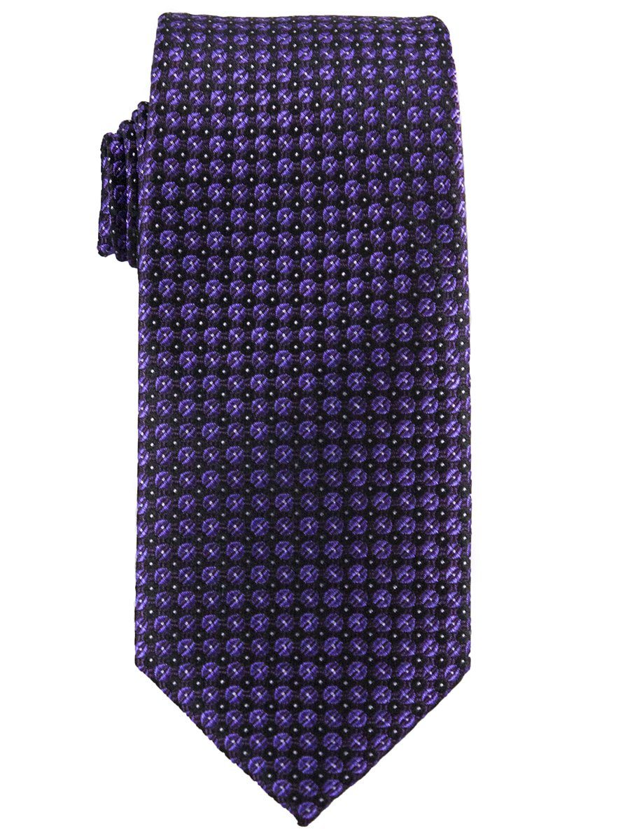Heritage House 25765 100% Silk Boy's Tie - Neat - Purple/Black Boys Tie Heritage House 