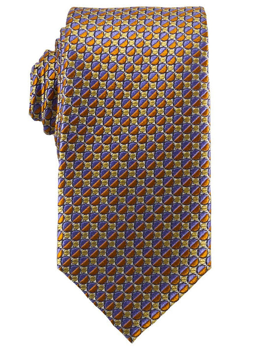 Heritage House 25774 100% Silk Boy's Tie - Neat - Gold/Blue/Orange Boys Tie Heritage House 